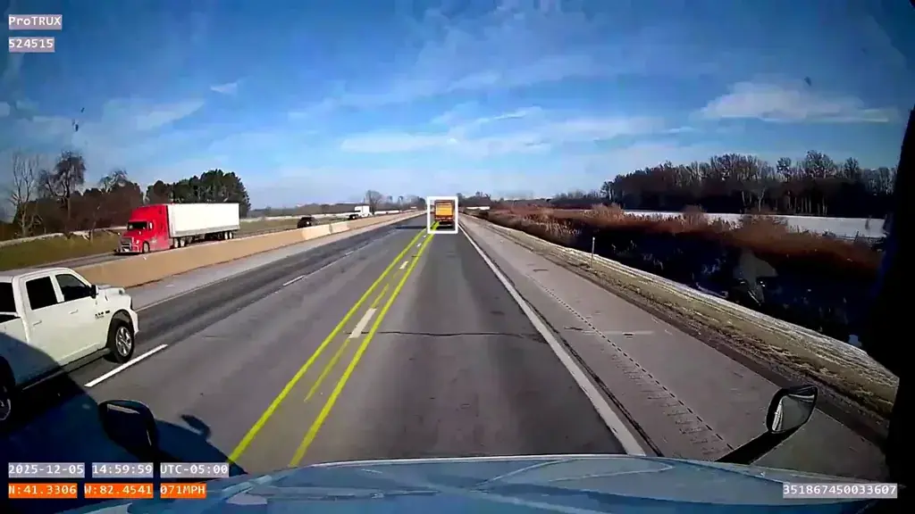 AI dashcam safety detection preview